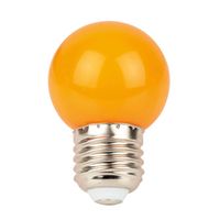 Showgear G45 E27 kunststof led-lamp voor prikkabel 1W oranje - thumbnail