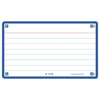 Flashcard Oxford 2.0 75x125mm 80 vel 250gr lijn blauw