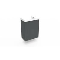 Fonteinkast Cement Arcqua Ridge 40x55x28 cm Incl. Fontein Mat Wit Met Overloop