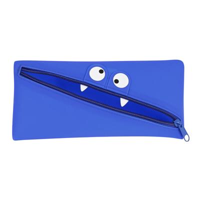 Schoolpennenzak Safta Gezicht 22 x 11 x 1 cm Blauw