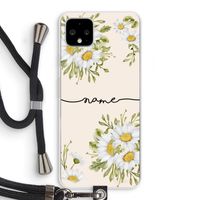 Daisies: Pixel 4 XL Transparant Hoesje met koord