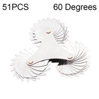 51 PC's vs schroef toonhoogte draad bladen 60 graden CR roestvrij staal draad Gauge