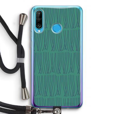 Swirls: Huawei P30 Lite Transparant Hoesje met koord