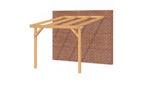 Aanbouwveranda OBLIQUE Schuin dak - 300x400 cm- Schuin dak- - YARD Outdoor