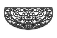 HQ Deurmat antiek halfrond rubber 40x60cm