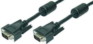 LogiLink 3m VGA VGA kabel VGA (D-Sub) Zwart