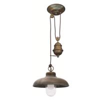 Franssen Stal lamp Landelijk Veranda 3 32cm koperbruin 231336