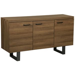 Beliani TIMBER - Sideboard-Donkere houtkleur-MDF