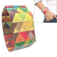Veelkleurige driehoek patroon creatieve Fashion waterdichte papier Watch intelligente papier elektronische polshorloge