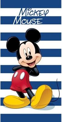 Mickey Mouse handdoek blauw 70 x 140 cm -Polyester Mickey Mouse handdoek blauw 70 x 140 cm -Polyester