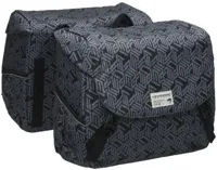 New Looxs Dubbele Fietstas Mondi Joy Double - Linia Black - 38Ltr