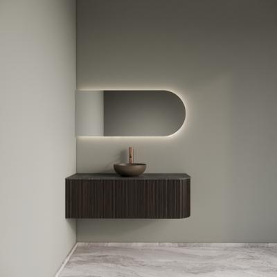 Badkamermeubelset Gliss Design Alluro 120 cm Links Ebony