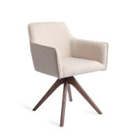 Jesper Home Eetkamerstoel 'Hofu' Revolve Oak Walnut, kleur Enoki