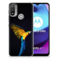 Motorola Moto E20 | E40 | TPU Hoesje | Papegaai