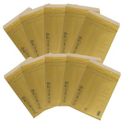 Gerimport bubbel / luchtkussen enveloppen - bruin - 22 x 26 cm - 20x stuks - Bubbeltjes enveloppen
