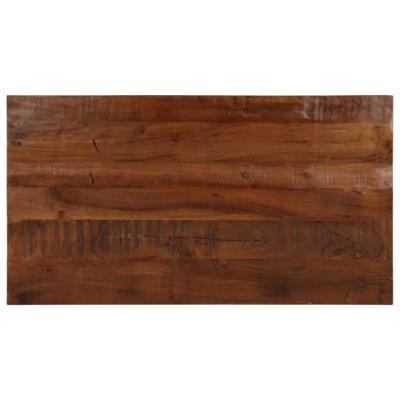 Tafelblad rechthoekig 120x50x2,5 cm massief gerecycled hout