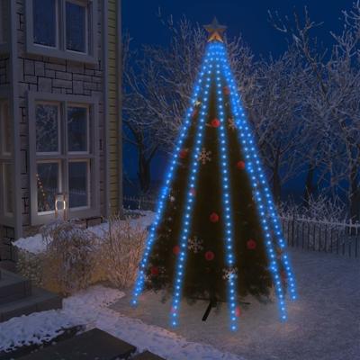 VidaXL Kerstboomverlichting met 400 led&apos;s blauw net 400 cm