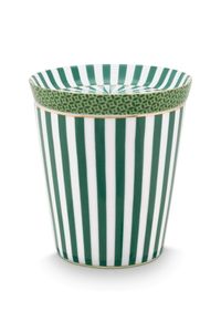 Pip Studio Royal Stripes Mok & Theetip Groen