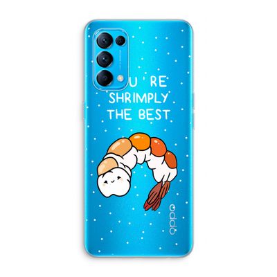 You're Shrimply The Best: Oppo Find X3 Lite Transparant Hoesje