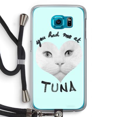 You had me at tuna: Samsung Galaxy S6 Transparant Hoesje met koord