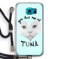 You had me at tuna: Samsung Galaxy S6 Transparant Hoesje met koord