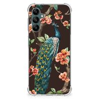 Samsung Galaxy A14 5G/4G Case Anti-shock Pauw met Bloemen - thumbnail