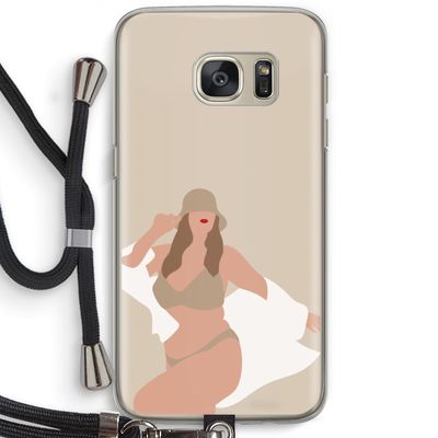 One of a kind: Samsung Galaxy S7 Transparant Hoesje met koord