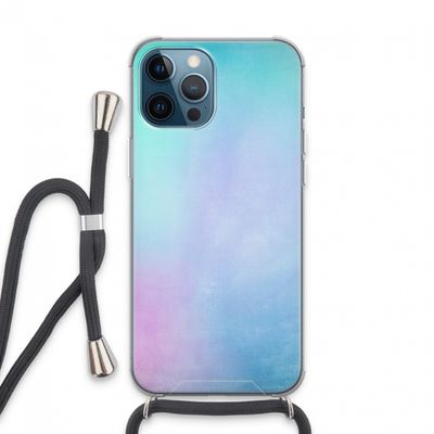 mist pastel: iPhone 13 Pro Max Transparant Hoesje met koord