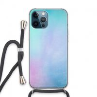 mist pastel: iPhone 13 Pro Max Transparant Hoesje met koord