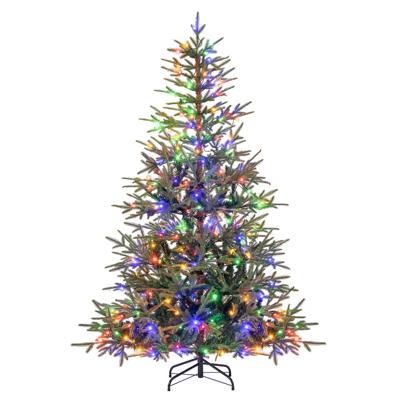 180 cm Kunstkerstboom Voorzien van 250 Kleurrijke LED-lampen