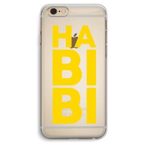 Habibi Blue: iPhone 6 Plus / 6S Plus Transparant Hoesje