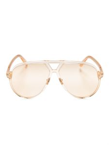 TOM FORD Eyewear lunettes de soleil Bertrand à monture pilote - Jaune