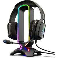 THE G-LAB Universele RGB-gamingheadsetstandaard met 2 USB-poorten