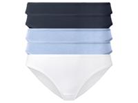 esmara 5 dames slips (M (40/42), Marine/lichtblauw/wit)