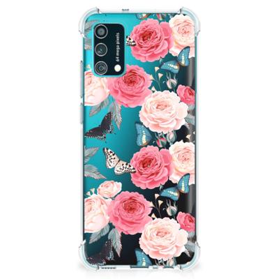 Samsung Galaxy M02s | A02s Case Butterfly Roses Samsung Galaxy M02s | A02s Case Butterfly Roses
