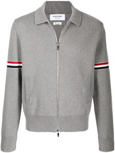 Thom Browne cardigan à rayures RWB - Gris