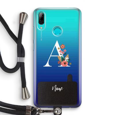 Pink Bouquet: Huawei P Smart (2019) Transparant Hoesje met koord
