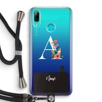 Pink Bouquet: Huawei P Smart (2019) Transparant Hoesje met koord
