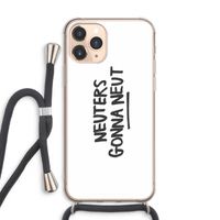 Neuters: iPhone 11 Pro Max Transparant Hoesje met koord