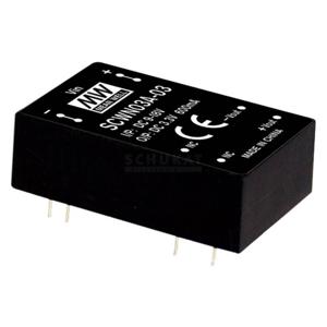 MW Mean Well SCWN03C-05 DC/DC-convertermodule 600 mA 3 W Aantal uitgangen: 1 x Inhoud 1 stuk(s)