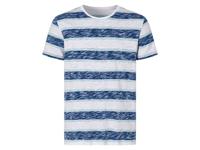 Heren T-shirt (M (48/50), Blauw/wit)