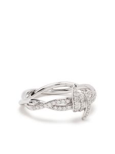 Stephen Webster bague Thorn Forget Me Knot en or blanc 18ct pavée de diamants - Argent