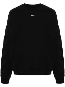 Off-White sweat en coton à rayures Diag - Noir