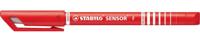 STABILO SENSOR fineliner, 0,3 mm, rood STABILO SENSOR fineliner, 0,3 mm, rood