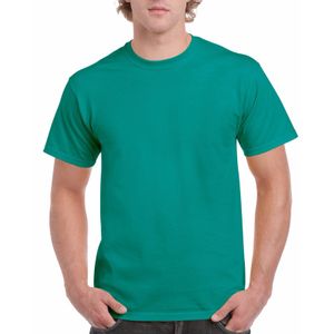 Jadegroen katoenen shirt voor volwassenen 2XL (44/56)  -