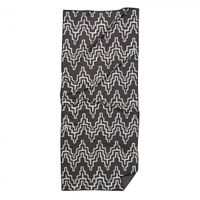 Nomadix badhanddoek Teton 75 x 180 cm polyester zwart/wit - thumbnail