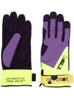 Off-White gants à attache scratch - Violet