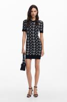 Mini-jurk met print ontworpen door M. Christian Lacroix - BLACK - M