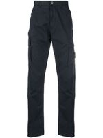 Stone Island pantalon droit à patch logo - Bleu