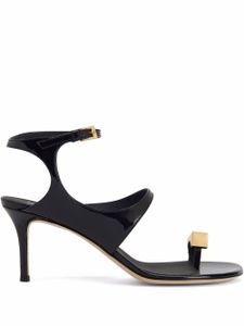 Giuseppe Zanotti sandales Ciubecca 70 mm en cuir verni - Noir